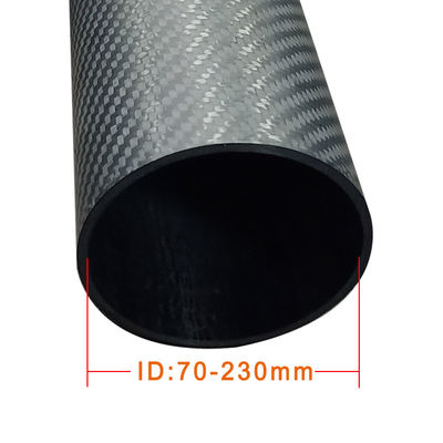 탄소 섬유 튜브 크기가 큰 튜브 80mm 100mm 100% 탄소 함유